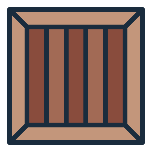 Ícono de huacales de madera