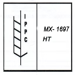 Sello oficial MX-1697 HT (Heat Treatment) — NOM-144 Semarnat